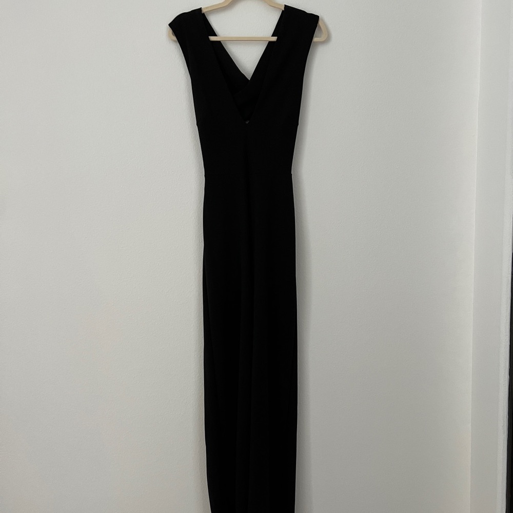 Thinking Out Loud Black Backless Jumpsuit